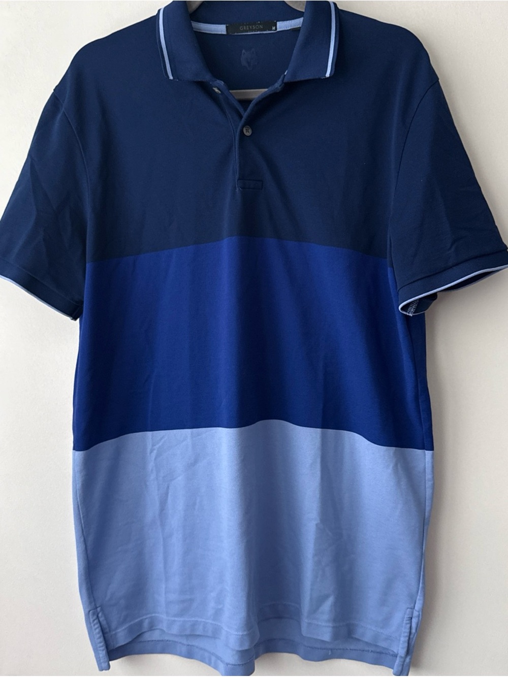 GREYSON GOLF MEN'S COLORBLOCK KNIT Polo SHIRT SIZE M